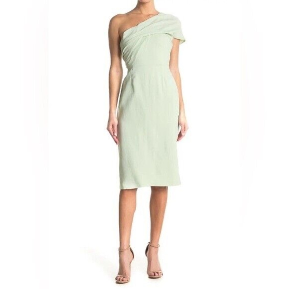 NWT REISS Rian’s One Shoulder Bodycon dress Size US6/UK 10 seafoam green